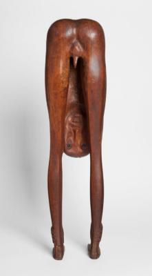 Boy Looking through Legs