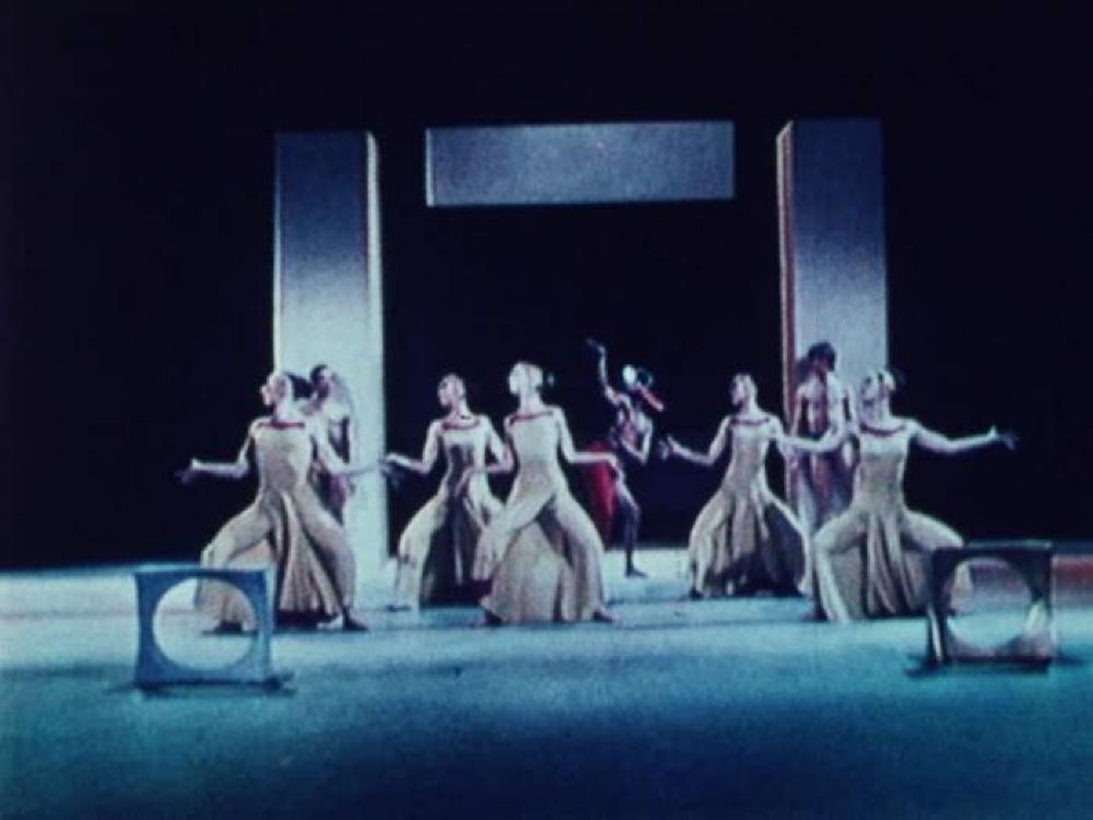 Stills and clips: 1968 Whitney exhibition, Mure, Gardens for UNESCO, Paris, Billy Rose Sculpture Garden, Israel, Cortege of Eagles by Martha Graham, and "Shapes of Light" exhibition.