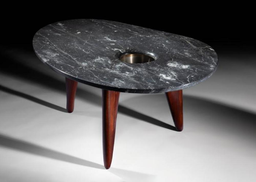 Marble-Topped Coffee Table, image 2