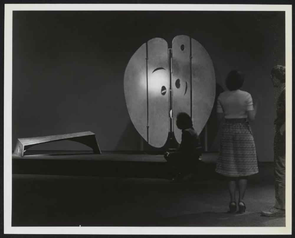 Installation view of "Noguchi's Imaginary Landscapes," Walker Art Center, April 23, 1978 - June 18, 1978.