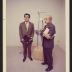 Noguchi with Strange Bird, exhibition opening, Minami Gallery 1973