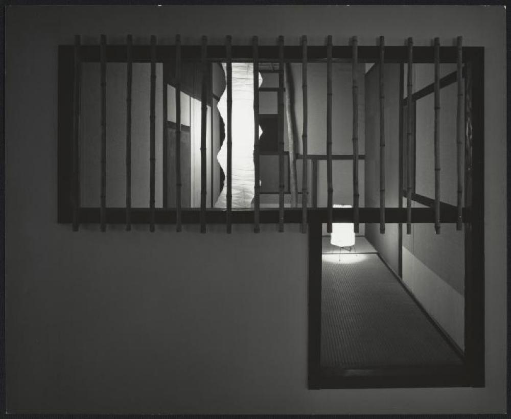 Installation view of "Space of Akari & Stone," Yurakucho Art Forum (Seibu Museum of Art), February 9, 1985 – February 20, 1985.