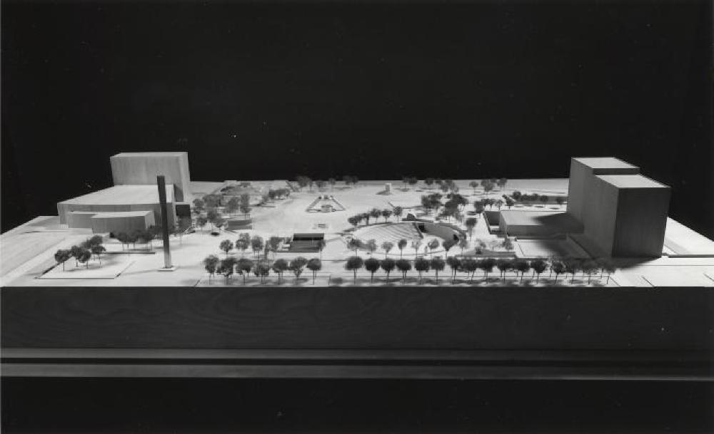 Model for Philip A. Hart Plaza, Detroit, Michigan, image 1