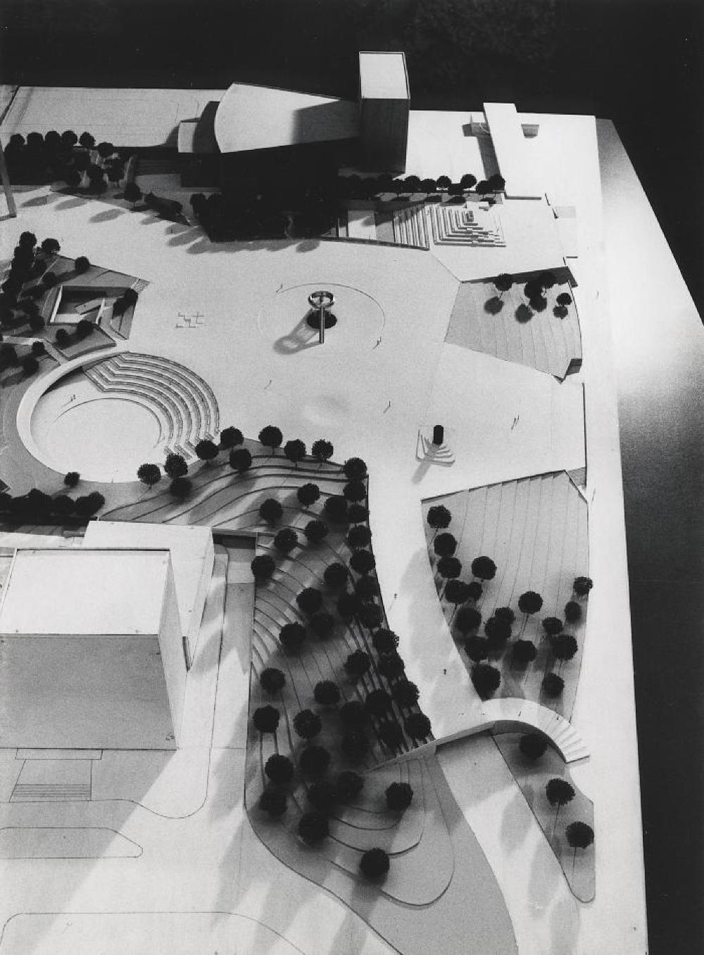 Model for Philip A. Hart Plaza, Detroit, Michigan, image 2