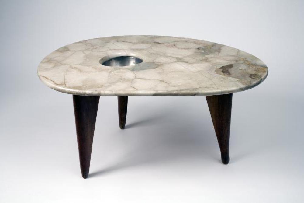 Marble-Topped Coffee Table, image 1