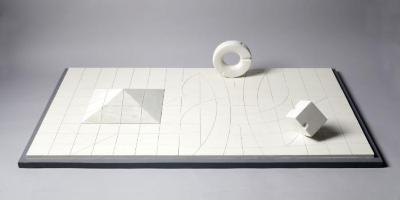 Model for Sunken Garden for Beinecke Rare Book and Manuscript Library