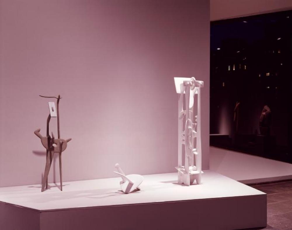 Installation view of "Isamu Noguchi," Whitney Museum of American Art, April 17, 1968 - June 16, 1968.