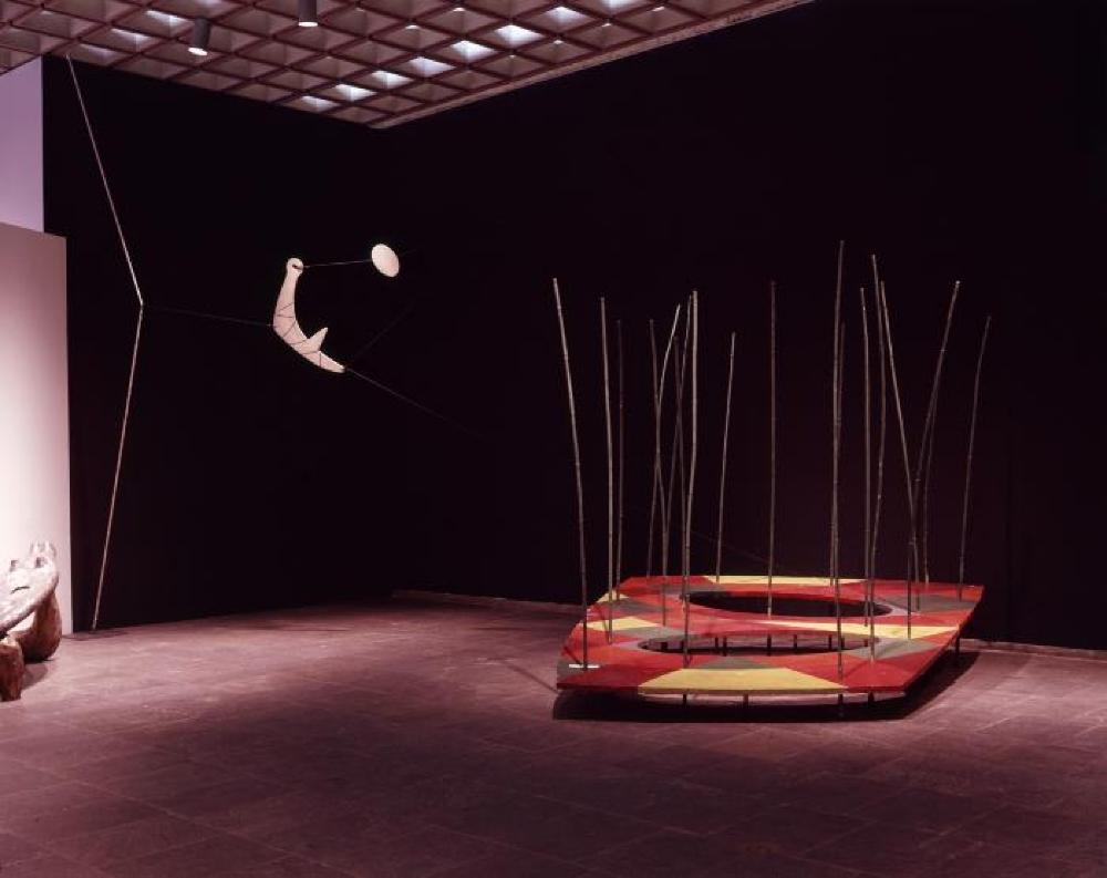 Installation view of "Isamu Noguchi," Whitney Museum of American Art, April 17, 1968 - June 16, 1968.
