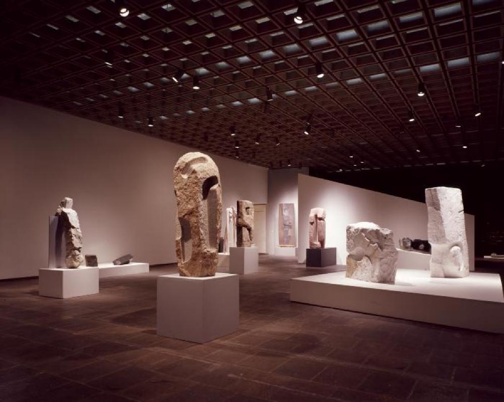 Installation view of "Isamu Noguchi," Whitney Museum of American Art, April 17, 1968 - June 16, 1968.