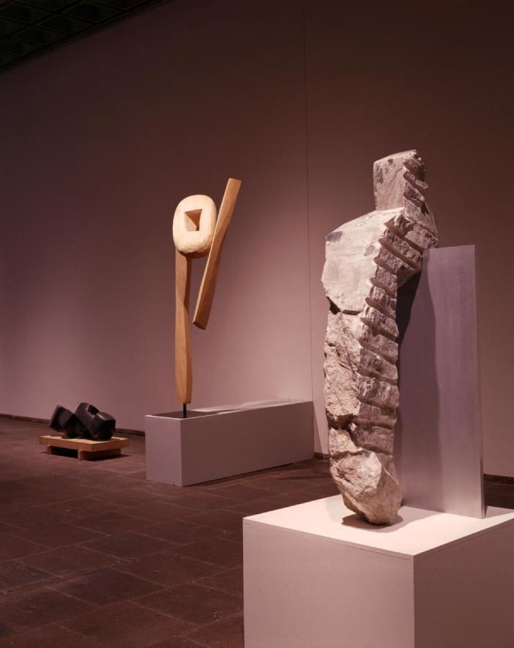 Installation view of "Isamu Noguchi," Whitney Museum of American Art, April 17, 1968 - June 16, 1968.