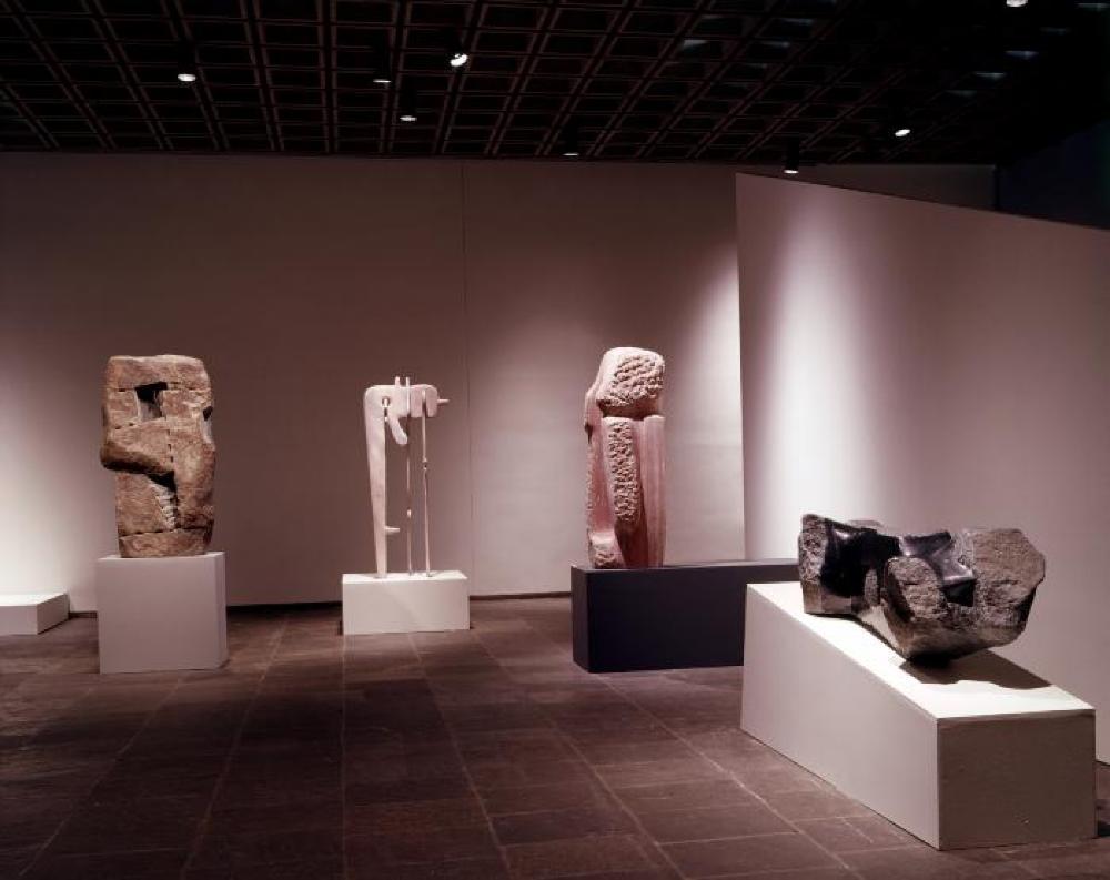Installation view of "Isamu Noguchi," Whitney Museum of American Art, April 17, 1968 - June 16, 1968.