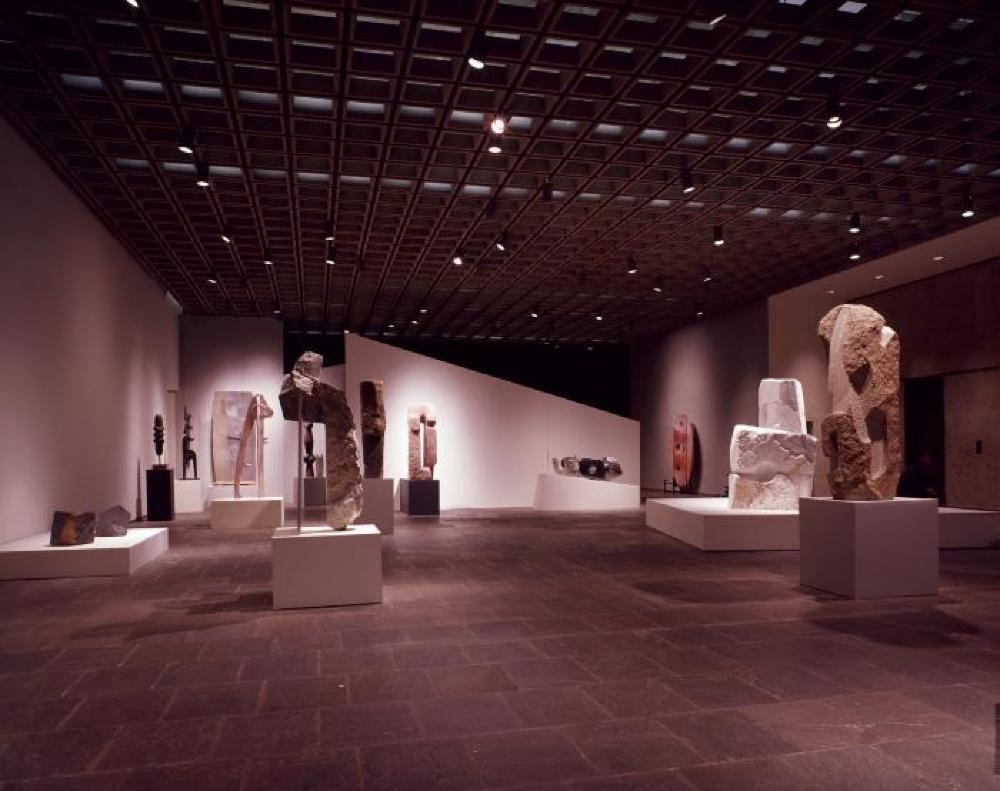 Installation view of "Isamu Noguchi," Whitney Museum of American Art, April 17, 1968 - June 16, 1968.