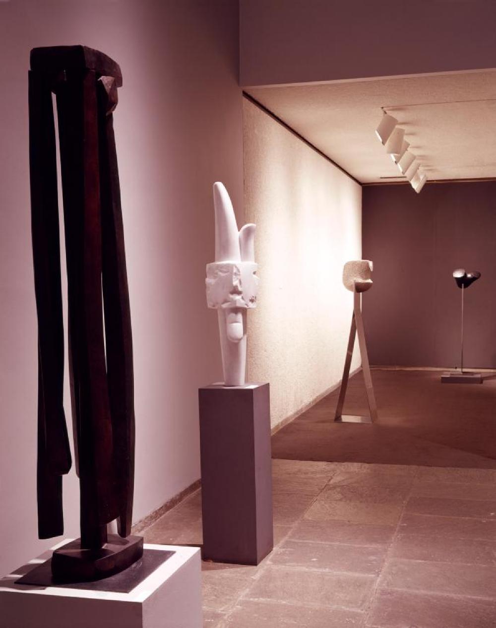 Installation view of "Isamu Noguchi," Whitney Museum of American Art, April 17, 1968 - June 16, 1968.