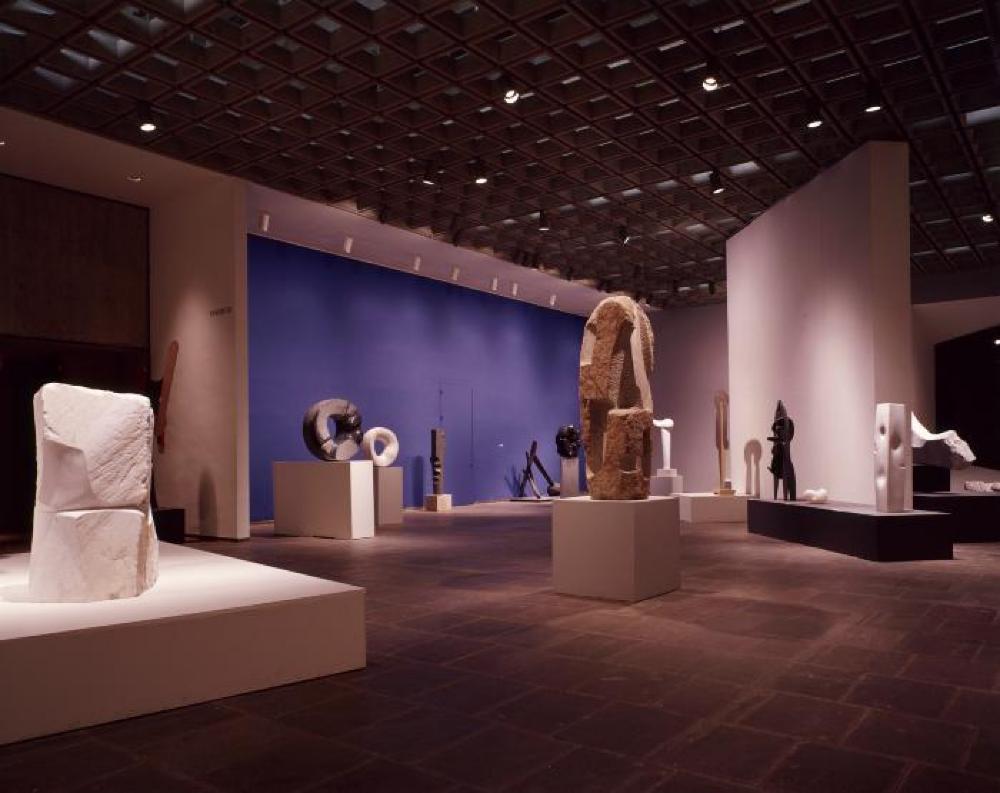 Installation view of "Isamu Noguchi," Whitney Museum of American Art, April 17, 1968 - June 16, 1968.