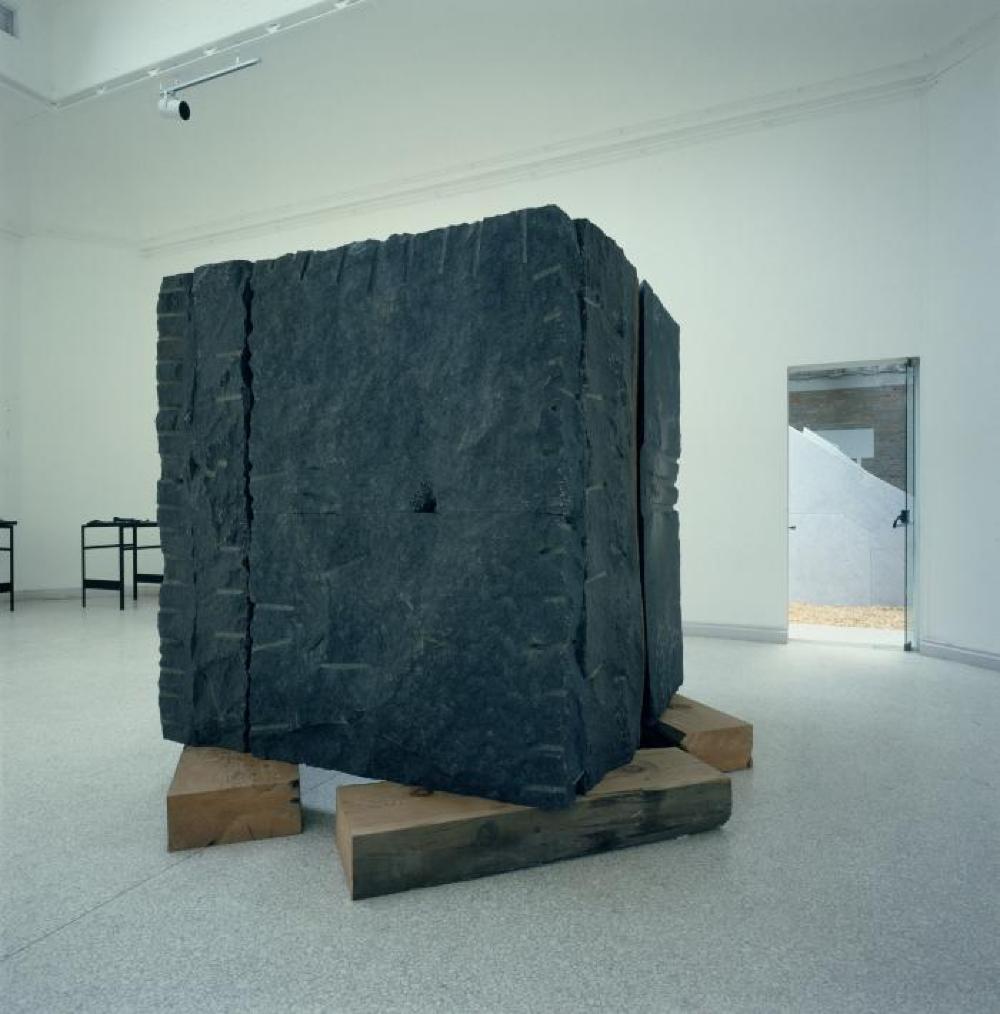 Installation view of "Isamu Noguchi:  What is Sculpture?," 1986 Venice Biennale, June 29, 1986 - September 28, 1986.