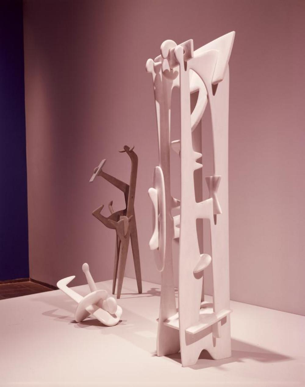 Installation view of "Isamu Noguchi," Whitney Museum of American Art, April 17, 1968 - June 16, 1968.