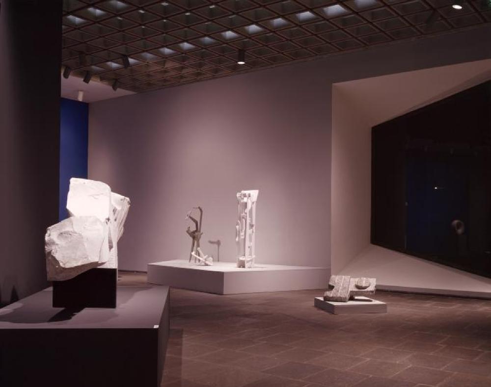 Installation view of "Isamu Noguchi," Whitney Museum of American Art, April 17, 1968 - June 16, 1968.