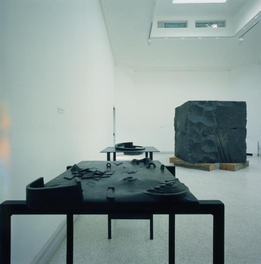 Installation view of "Isamu Noguchi:  What is Sculpture?," 1986 Venice Biennale, June 29, 1986 - September 28, 1986.