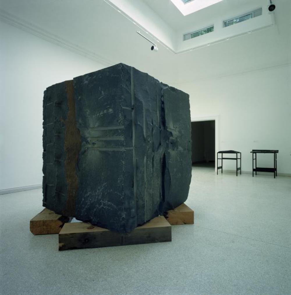 Installation view of "Isamu Noguchi:  What is Sculpture?," 1986 Venice Biennale, June 29, 1986 - September 28, 1986.