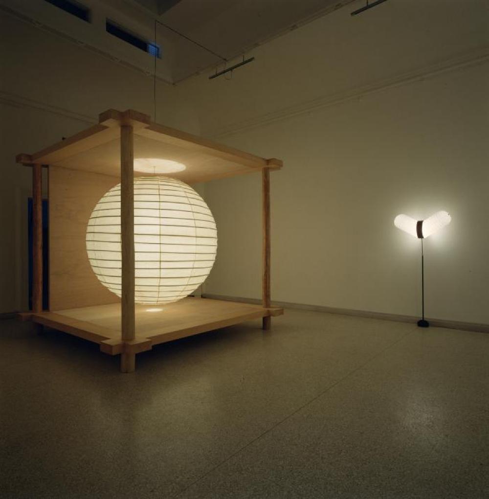 Installation view of "Isamu Noguchi:  What is Sculpture?," 1986 Venice Biennale, June 29, 1986 - September 28, 1986.