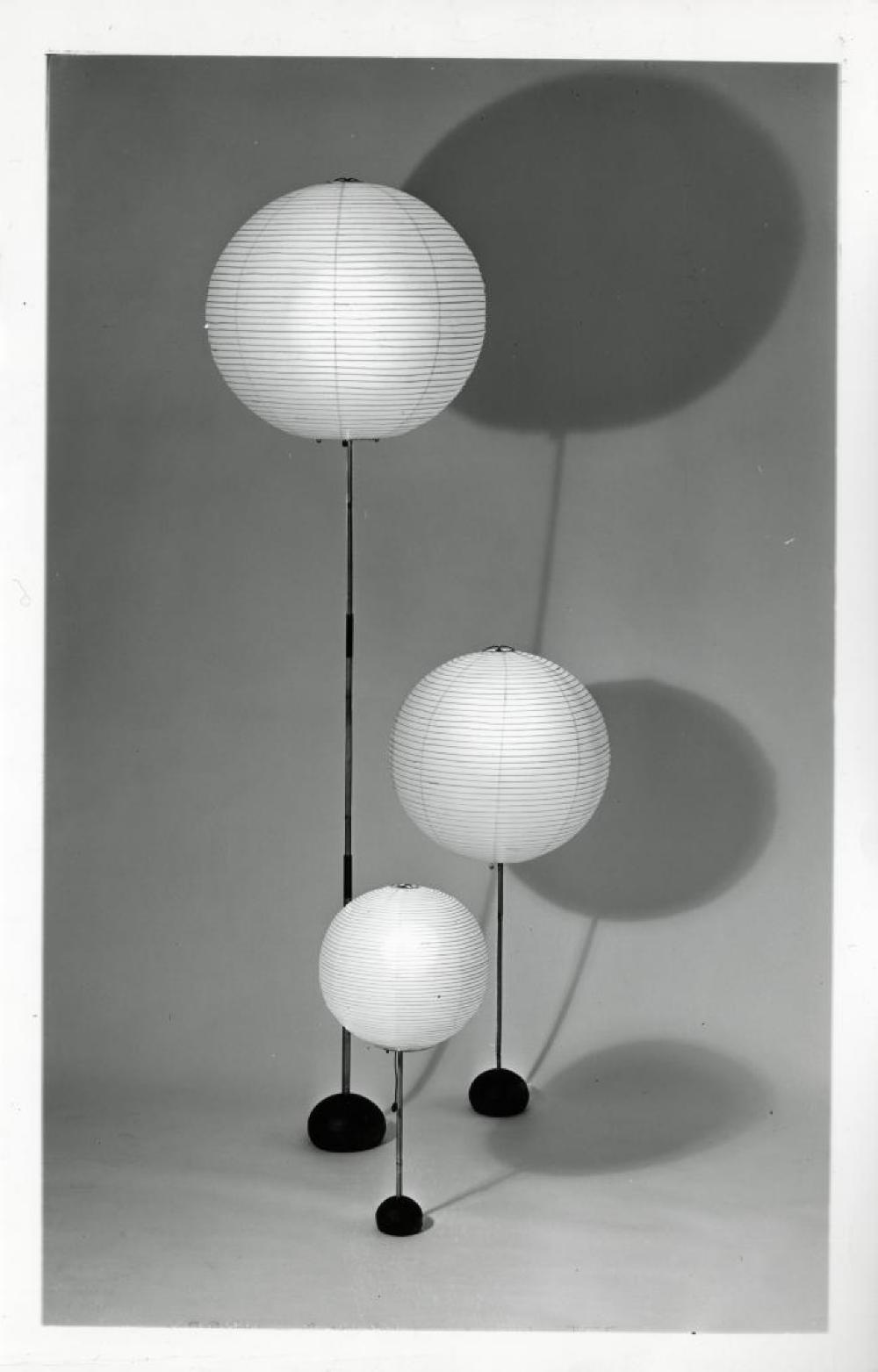 Akari 55A, 36A, and 12A, with bases BB59, BB?, and BB12