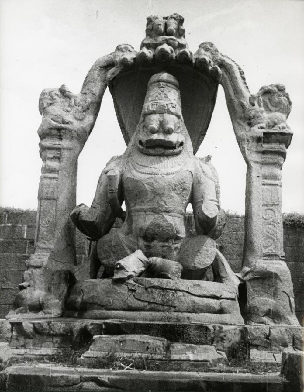 Narasimha sculpture, Hampi/Vijayanagar, Karnataka, India