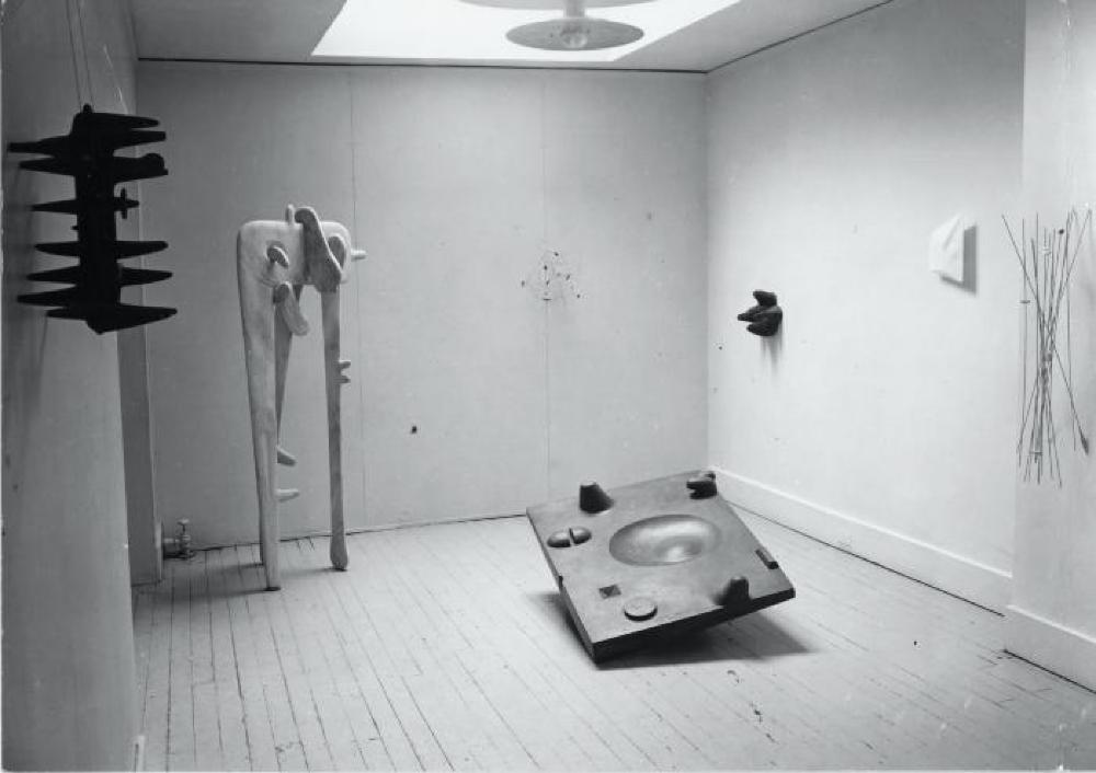 Installation view of "Isamu Noguchi," Egan Gallery, March 1, 1949 - March 26, 1949.