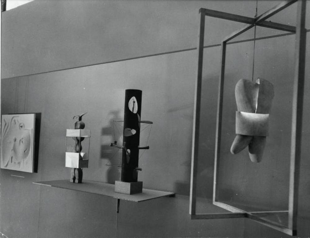 Installation view of "Fourteen Americans," Museum of Modern Art, September 10, 1946 - December 8, 1946.