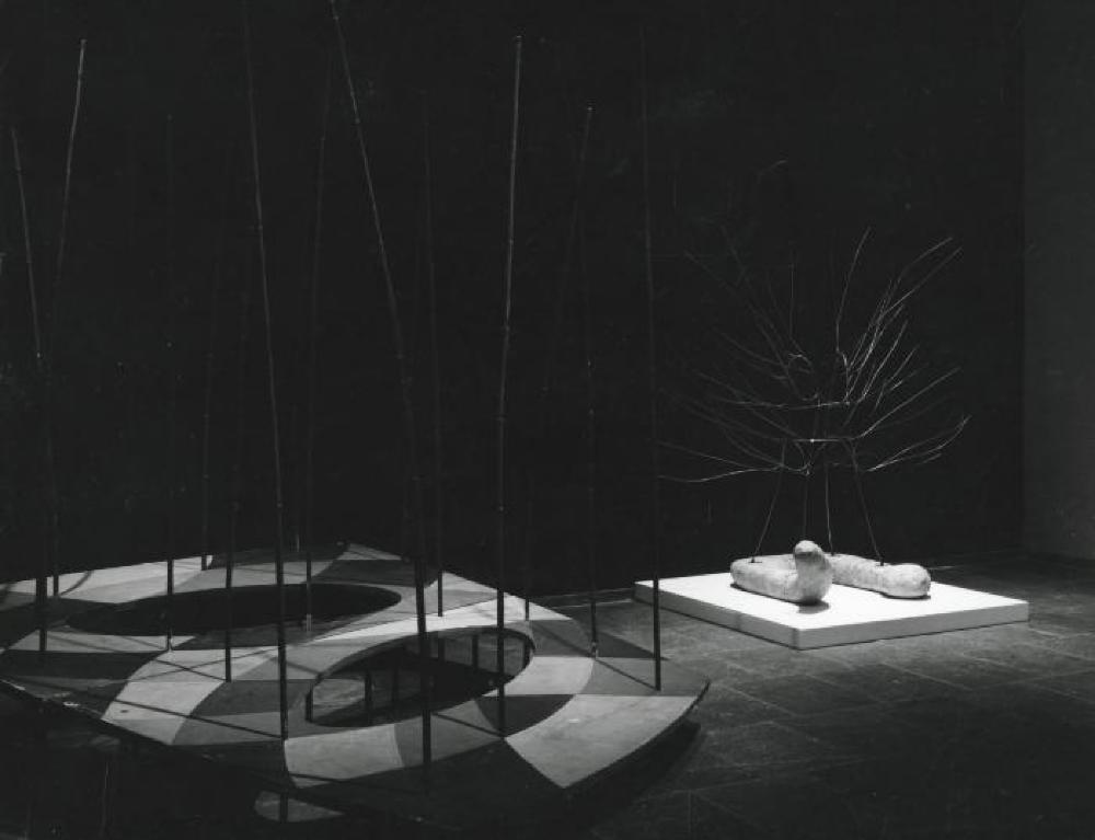 Installation view of "Isamu Noguchi," Whitney Museum of American Art, April 17, 1968 - June 16, 1968.