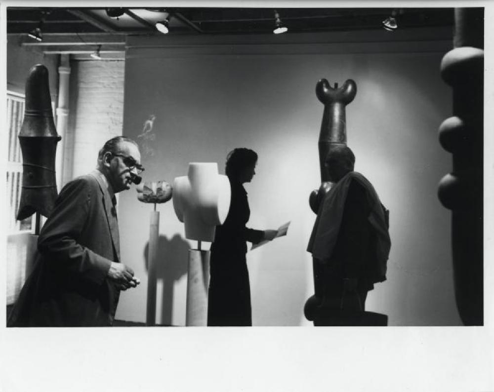 Installation view of "Isamu Noguchi," Stable Gallery, April 29, 1959 - May 30, 1959.