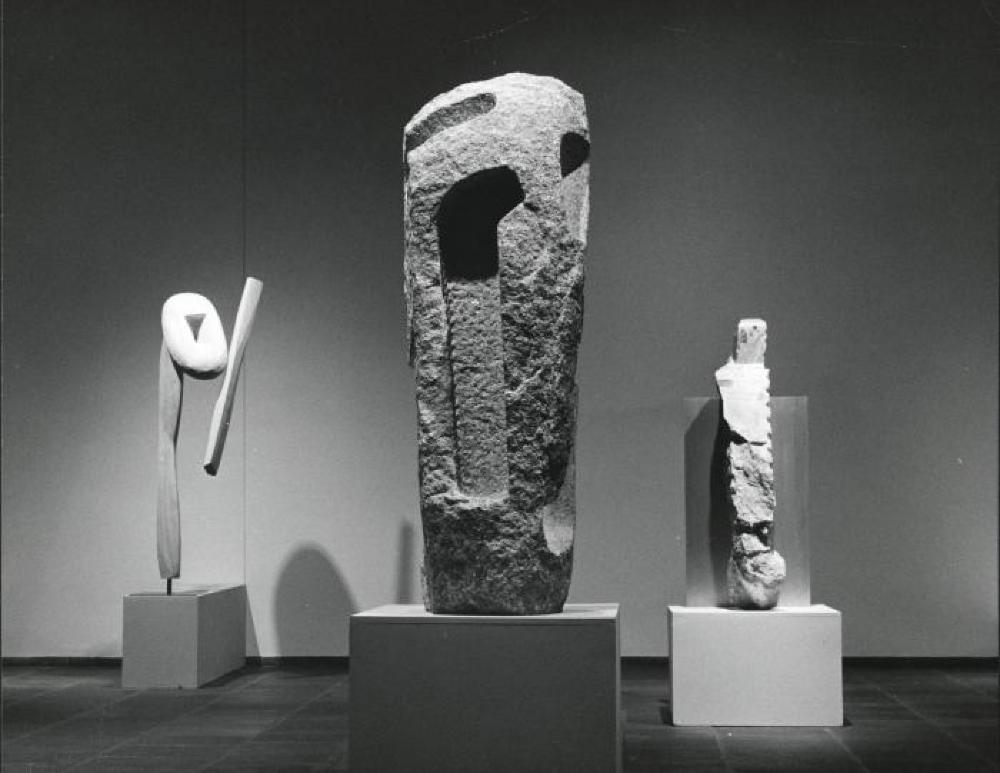 Installation view of "Isamu Noguchi," Whitney Museum of American Art, April 17, 1968 - June 16, 1968.