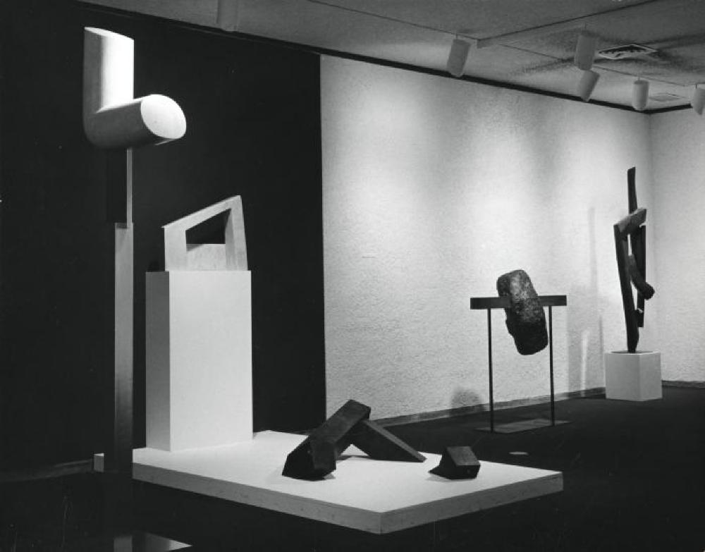 Installation view of "Isamu Noguchi," Whitney Museum of American Art, April 17, 1968 - June 16, 1968.
