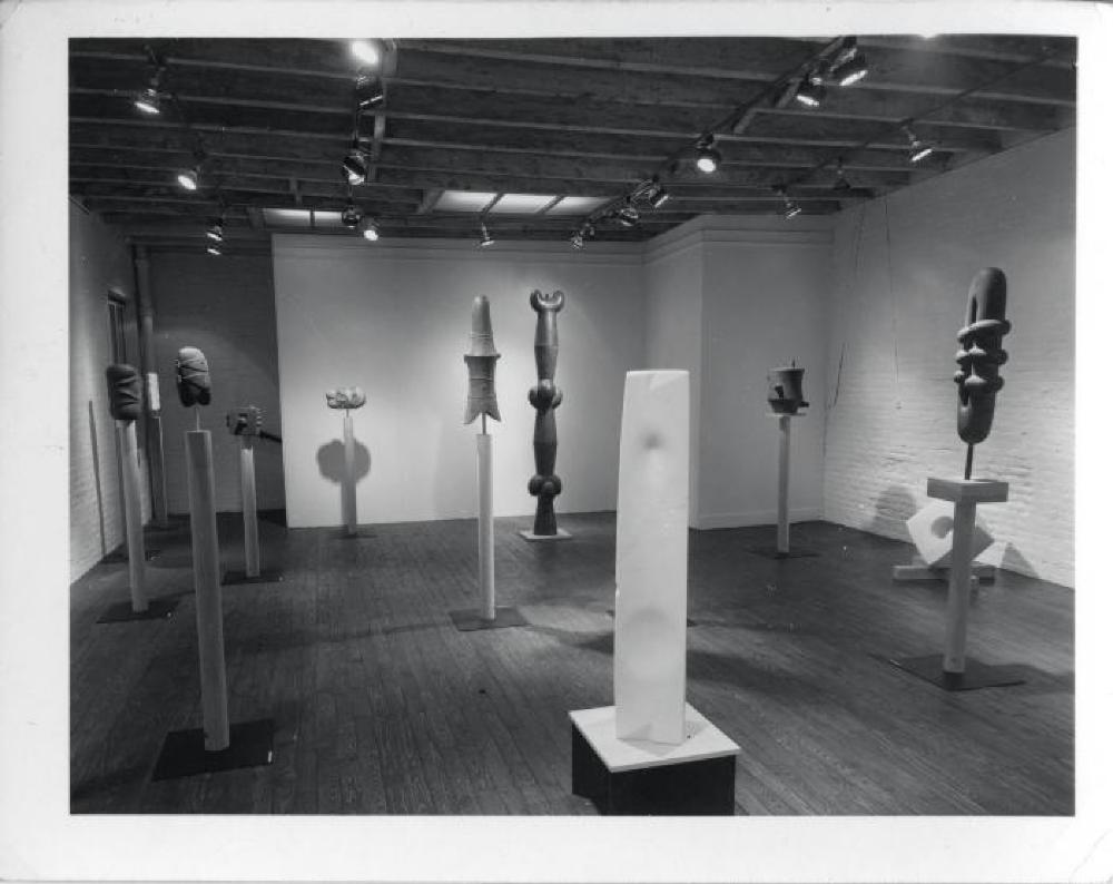 Installation view of "Isamu Noguchi," Stable Gallery, April 29, 1959 - May 30, 1959.