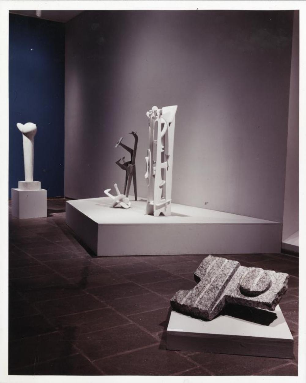 Installation "Isamu Noguchi," Whitney Museum of American Art, April 17, 1968 - June 16, 1968.