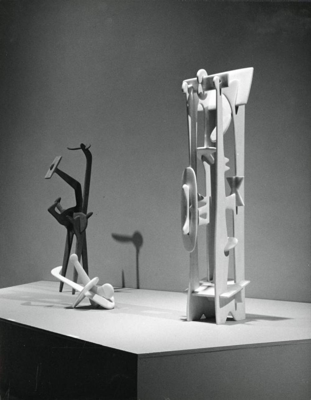 Installation view of "Isamu Noguchi," Whitney Museum of American Art, April 17, 1968 - June 16, 1968.