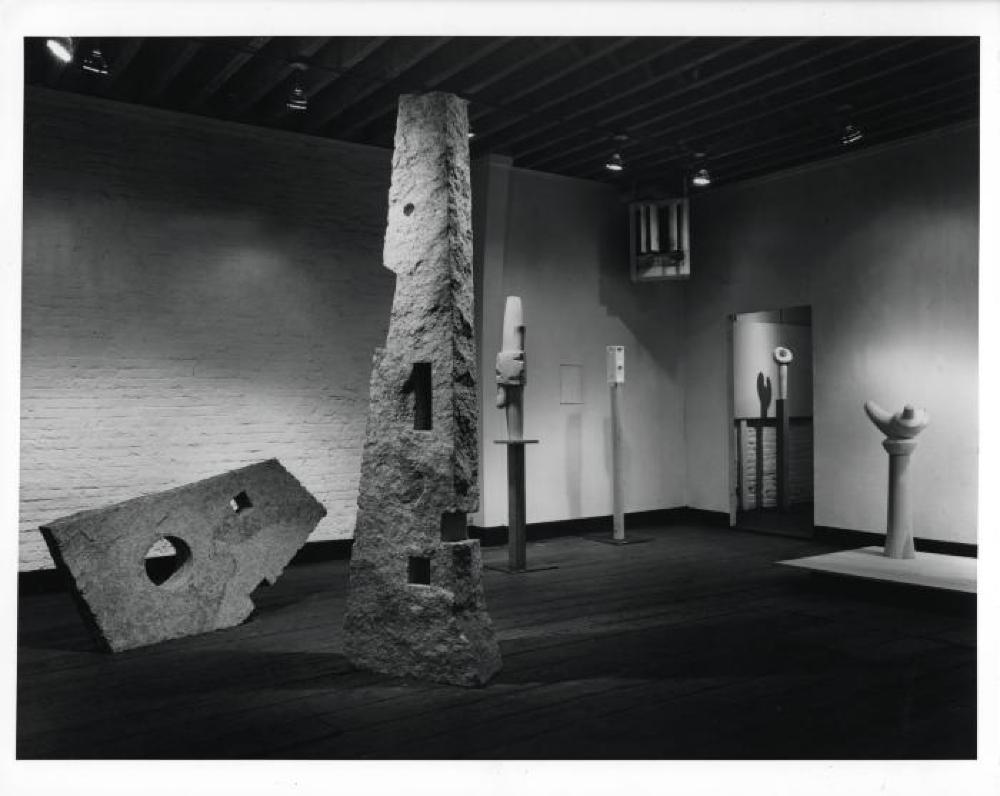 Installation view of "Isamu Noguchi," Stable Gallery, April 29, 1959 - May 30, 1959.