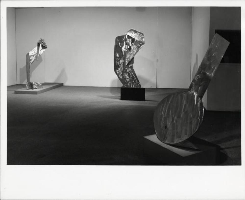 Installation view of "Noguchi: Steel Sculptures," Pace Gallery, May 10, 1975 - June 20, 1975.