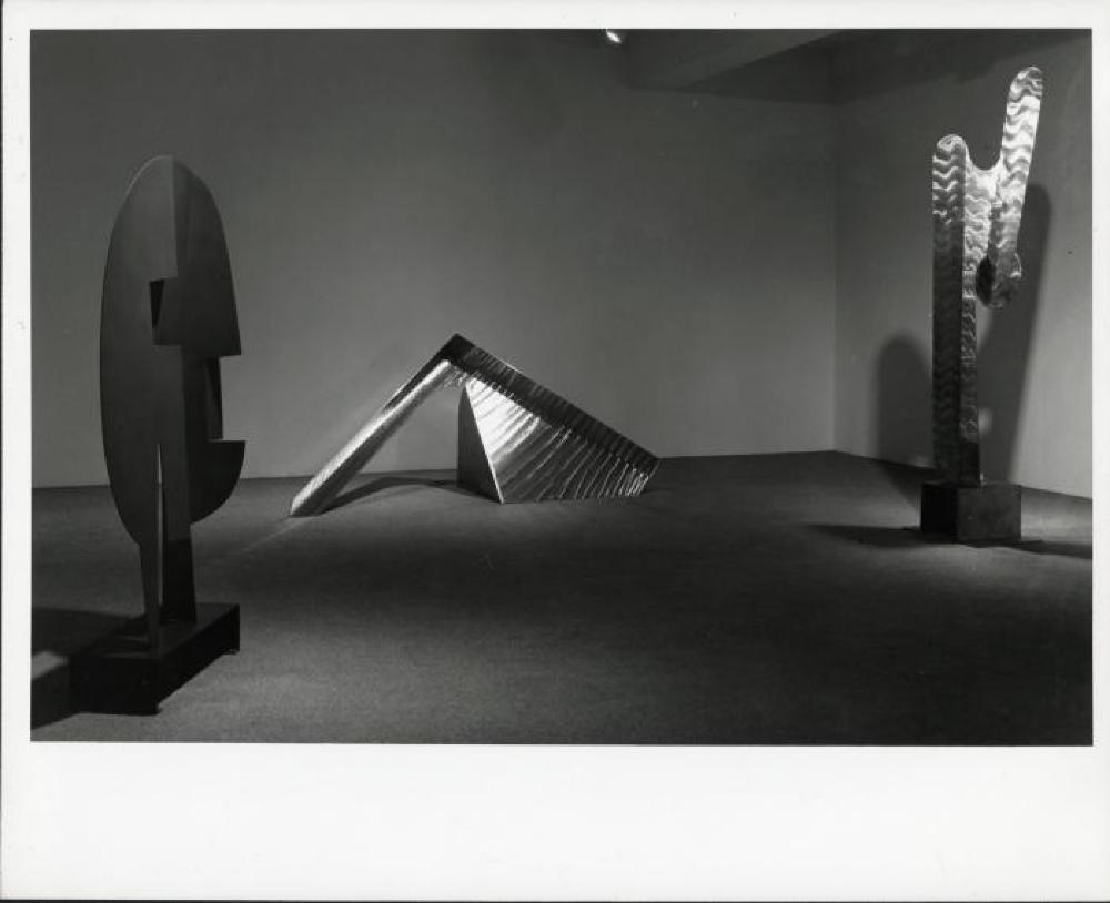 Installation view of "Noguchi: Steel Sculptures," Pace Gallery, May 10, 1975 - June 20, 1975.