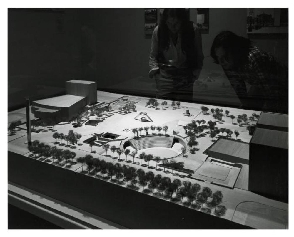 Installation view of "Noguchi's Imaginary Landscapes," Walker Art Center, April 23, 1978 - June 18, 1978.