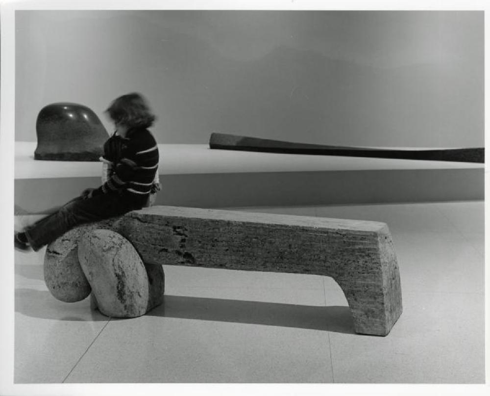Installation view of "Noguchi's Imaginary Landscapes," Walker Art Center, April 23, 1978 - June 18, 1978.