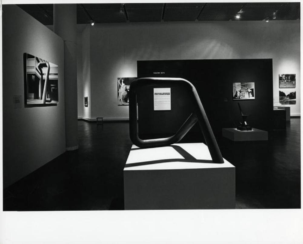 Installation view of "Isamu Noguchi: The Sculpture of Spaces," Whitney Museum of American Art, February 5, 1980 - April 6, 1980.