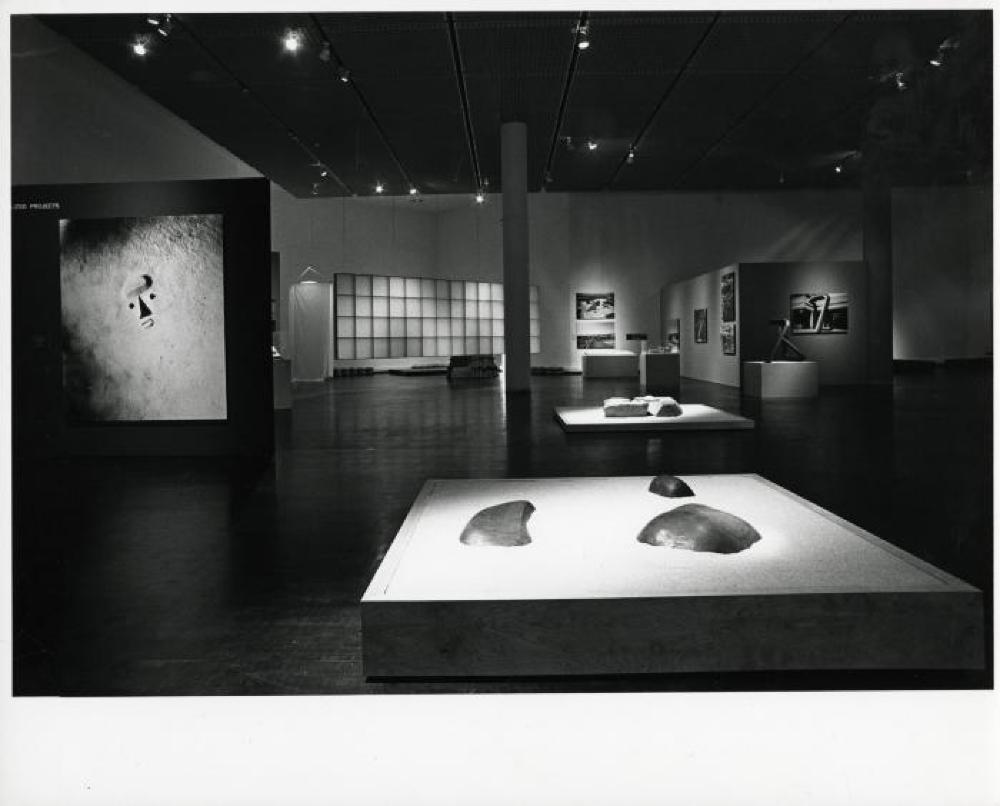 Installation view of "Isamu Noguchi: The Sculpture of Spaces," Whitney Museum of American Art, February 5, 1980 - April 6, 1980.