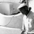 Installation process for Isamu Noguchi:  What is Sculpture?, 1986 Venice Biennale, June 29, 1986 - September 28, 1986.