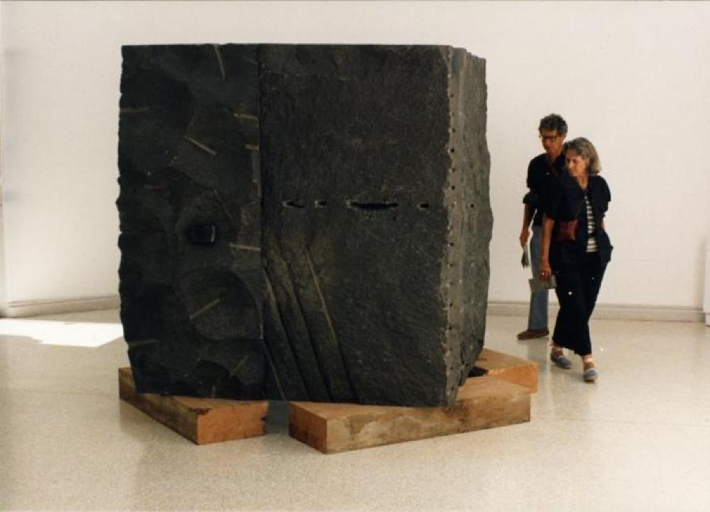 Installation view of "Isamu Noguchi:  What is Sculpture?," 1986 Venice Biennale, June 29, 1986 - September 28, 1986.