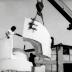 Installation process for Isamu Noguchi:  What is Sculpture?, 1986 Venice Biennale, June 29, 1986 - September 28, 1986.