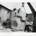 Installation process for Isamu Noguchi:  What is Sculpture?, 1986 Venice Biennale, June 29, 1986 - September 28, 1986.