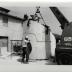 Installation process for Isamu Noguchi:  What is Sculpture?, 1986 Venice Biennale, June 29, 1986 - September 28, 1986.