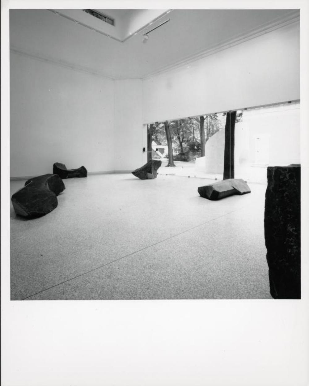 Installation view of "Isamu Noguchi:  What is Sculpture?," 1986 Venice Biennale, June 29, 1986 - September 28, 1986.