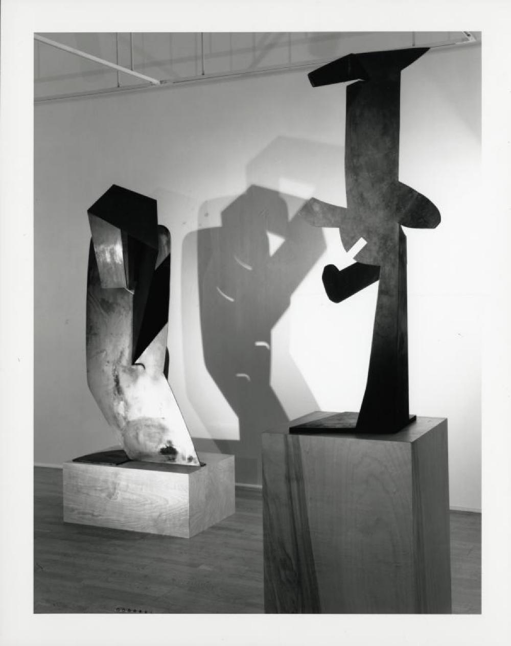 Installation view of "Isamu Noguchi - The Bronzes: 1987-88," Arnold Herstand Gallery, May 6, 1988 - June 18, 1988.