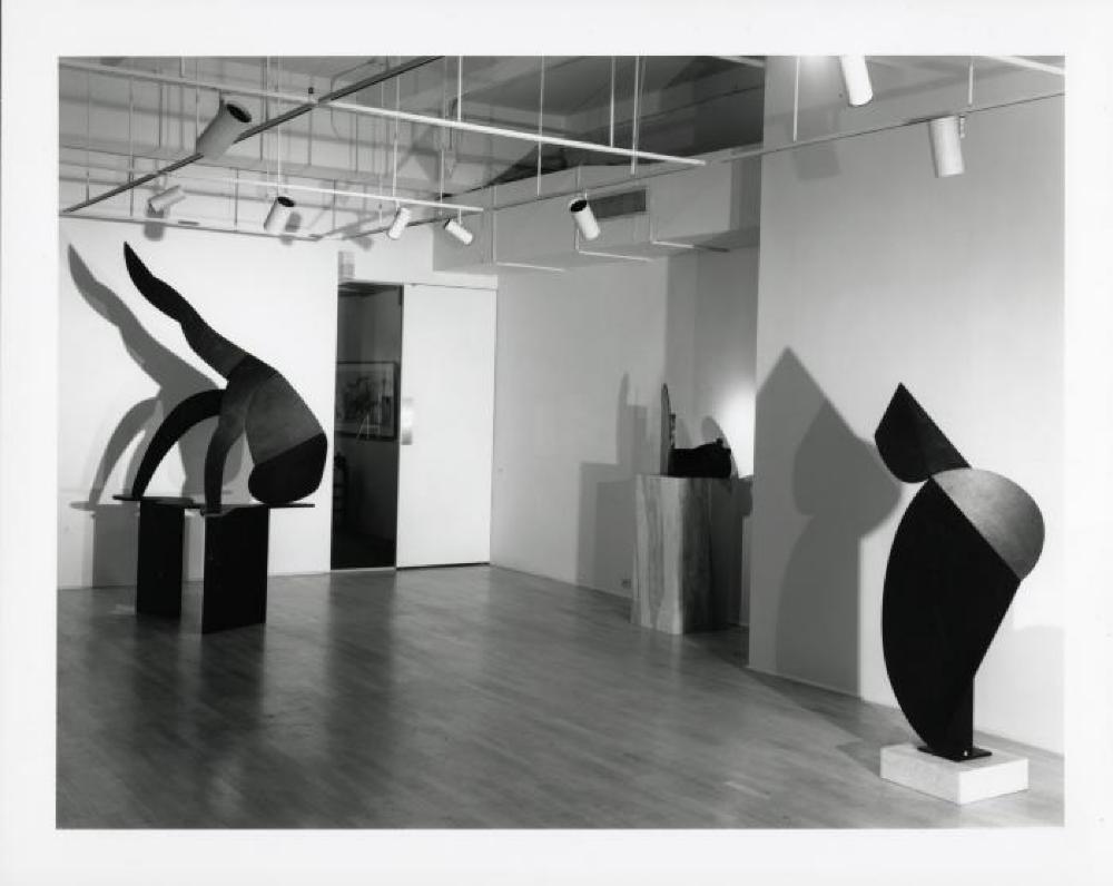 Installation view of "Isamu Noguchi - The Bronzes: 1987-88," Arnold Herstand Gallery, May 6, 1988 - June 18, 1988.
